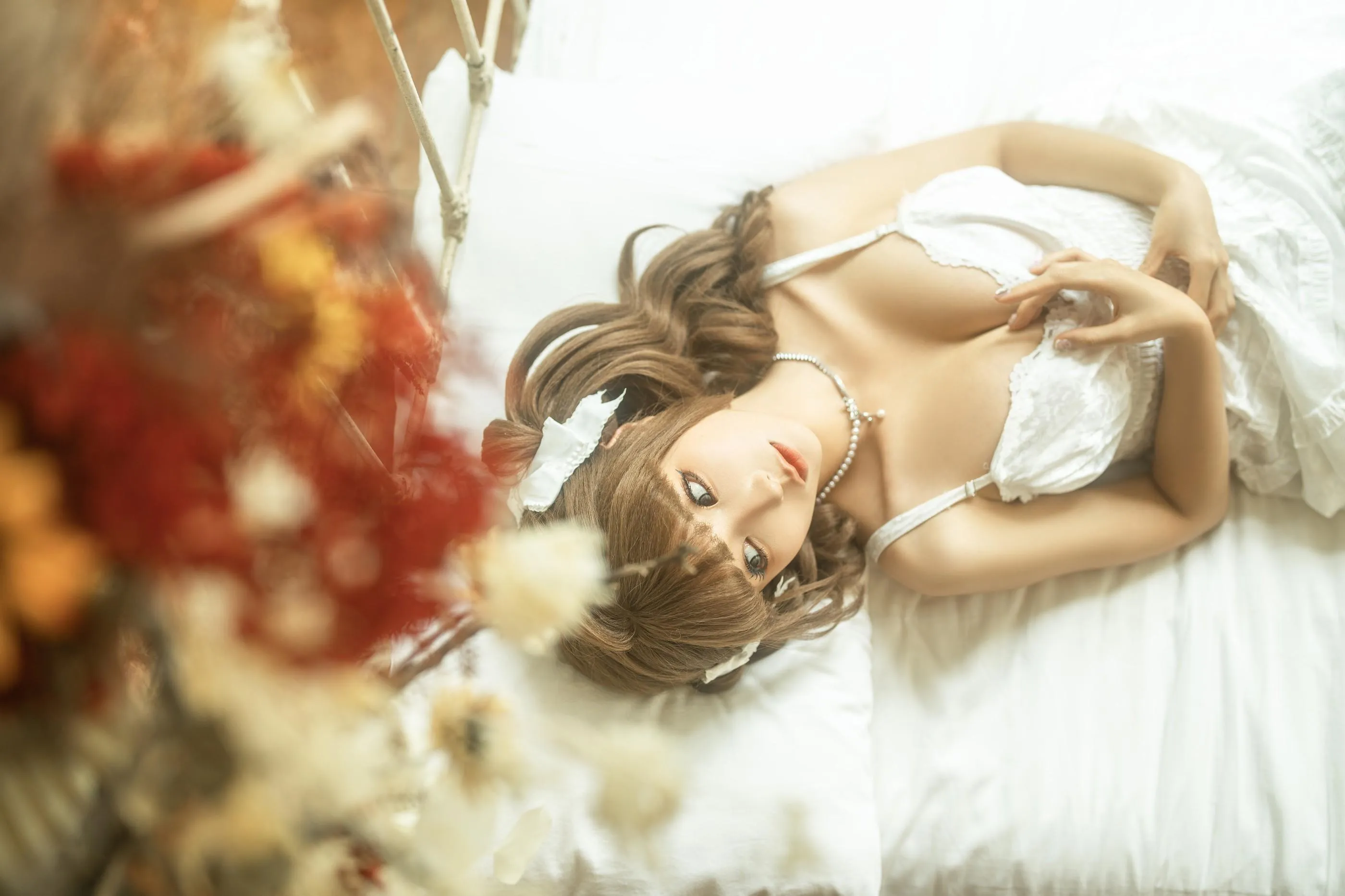 蠢沫沫 – NO.288 2024年03月合集-三月T3赠品《花床》 [34P]插图